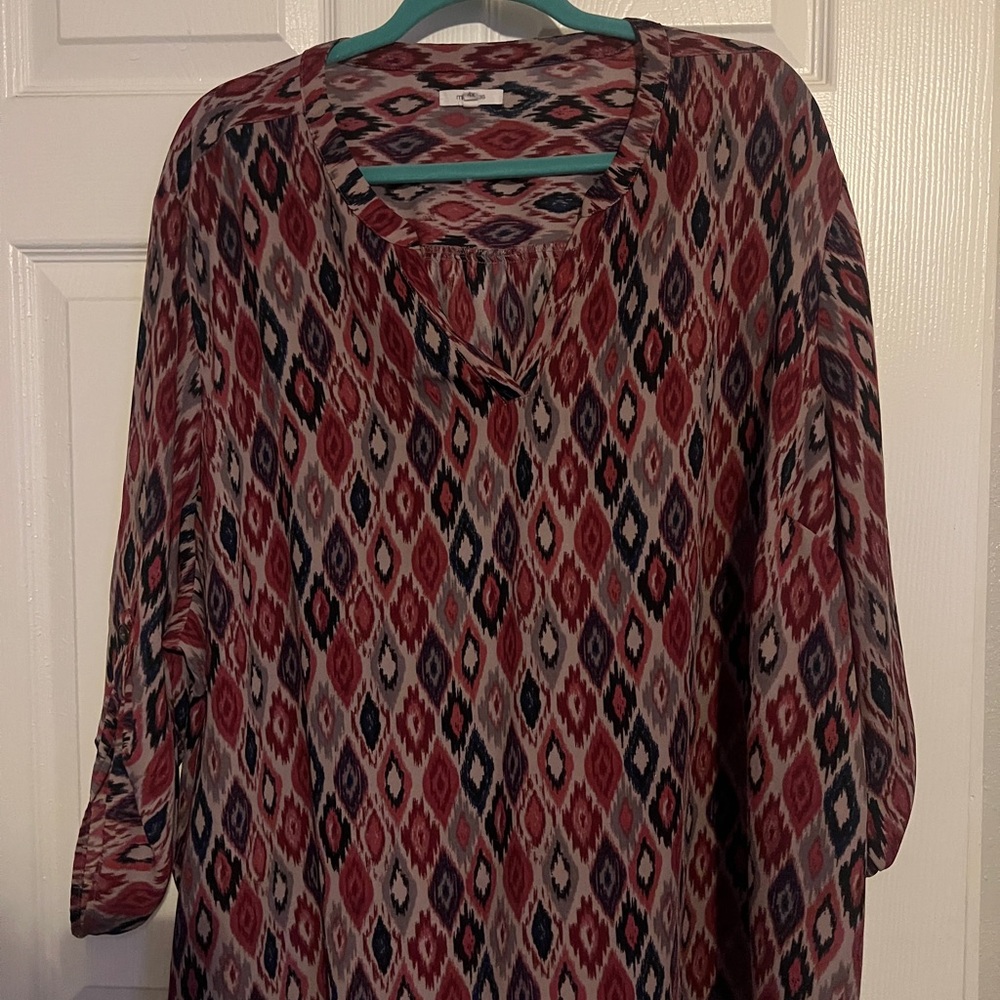 Women's Multicolor Patterned Top